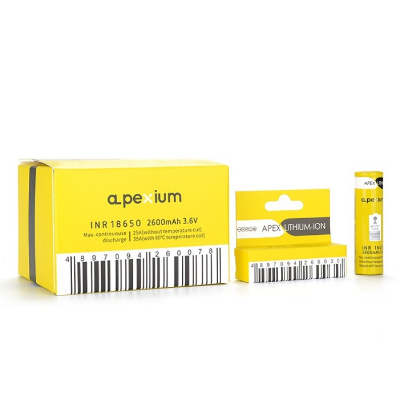 Apexium INR18650 2600mah Battery